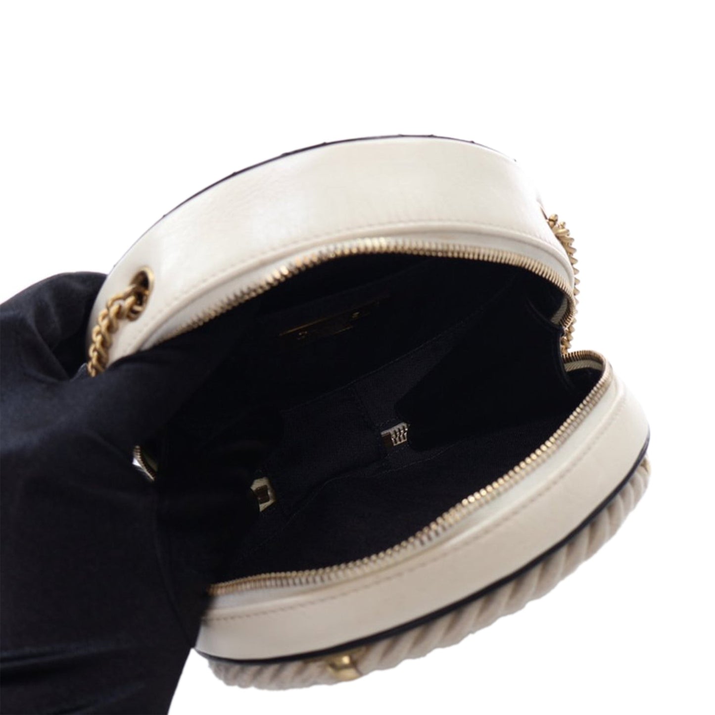 Black Chanel Calfskin En Vogue Round Crossbody