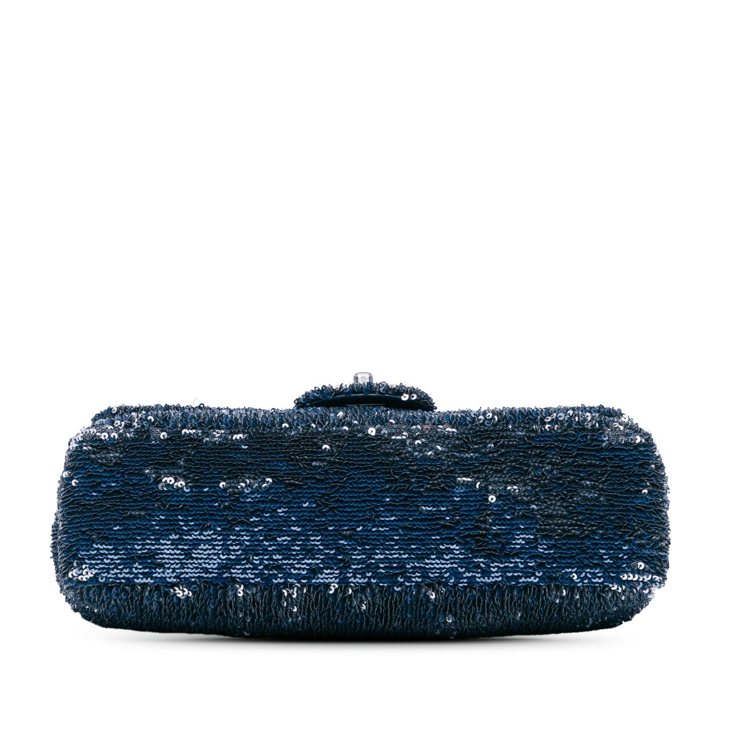 Blue Chanel Paris Cuba Medium Sequin Coco Cuba Single Flap Shoulder Bag