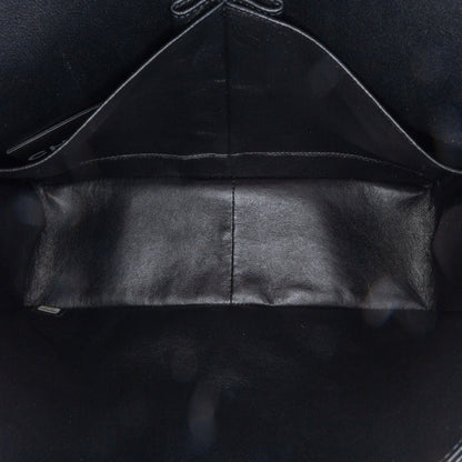 Black Chanel Jumbo Classic Patent Double Flap Shoulder Bag