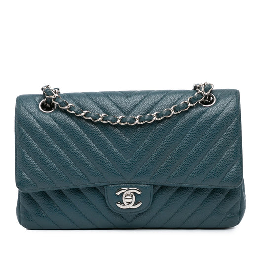 Chanel Sac Medium Classic Chevron Caviar Double Flap