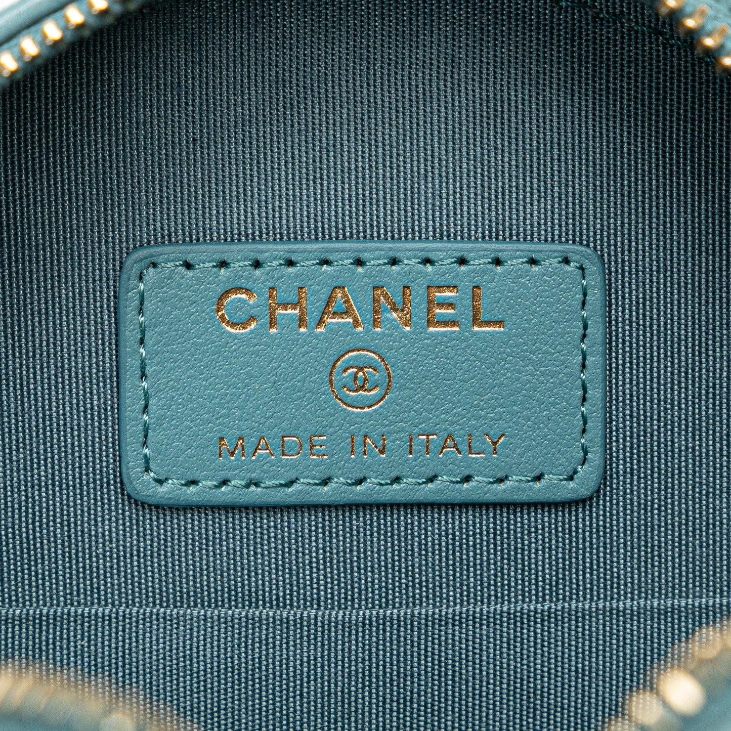 Blue Chanel Lambskin 19 Round Clutch with Chain Satchel