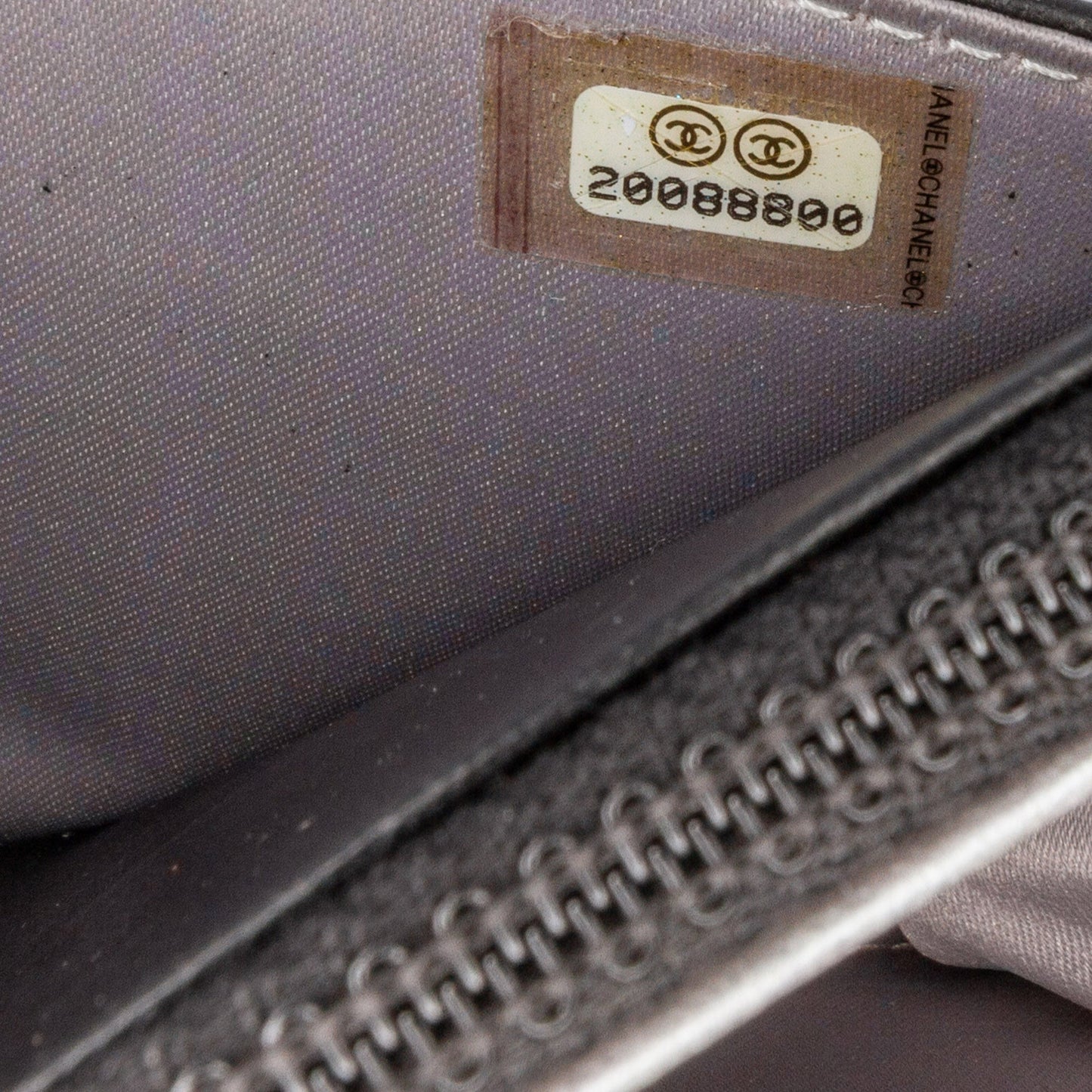 Black Chanel Lambskin Camellia Embossed Wallet On Chain Crossbody Bag