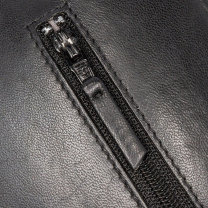 Black Chanel Lambskin Camellia Embossed Wallet On Chain Crossbody Bag