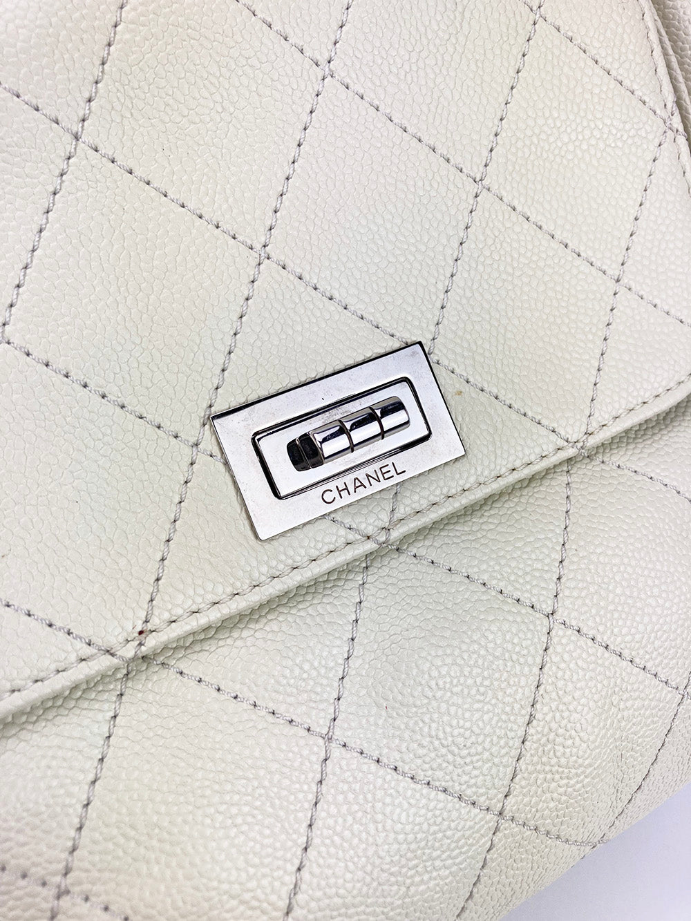 Chanel White Pocket in the City Tote