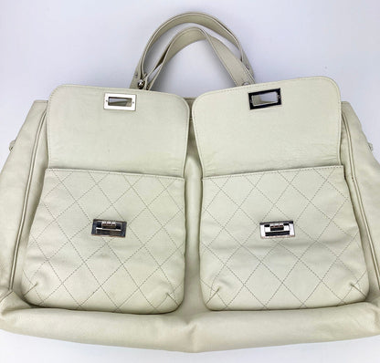 Chanel White Pocket in the City Tote