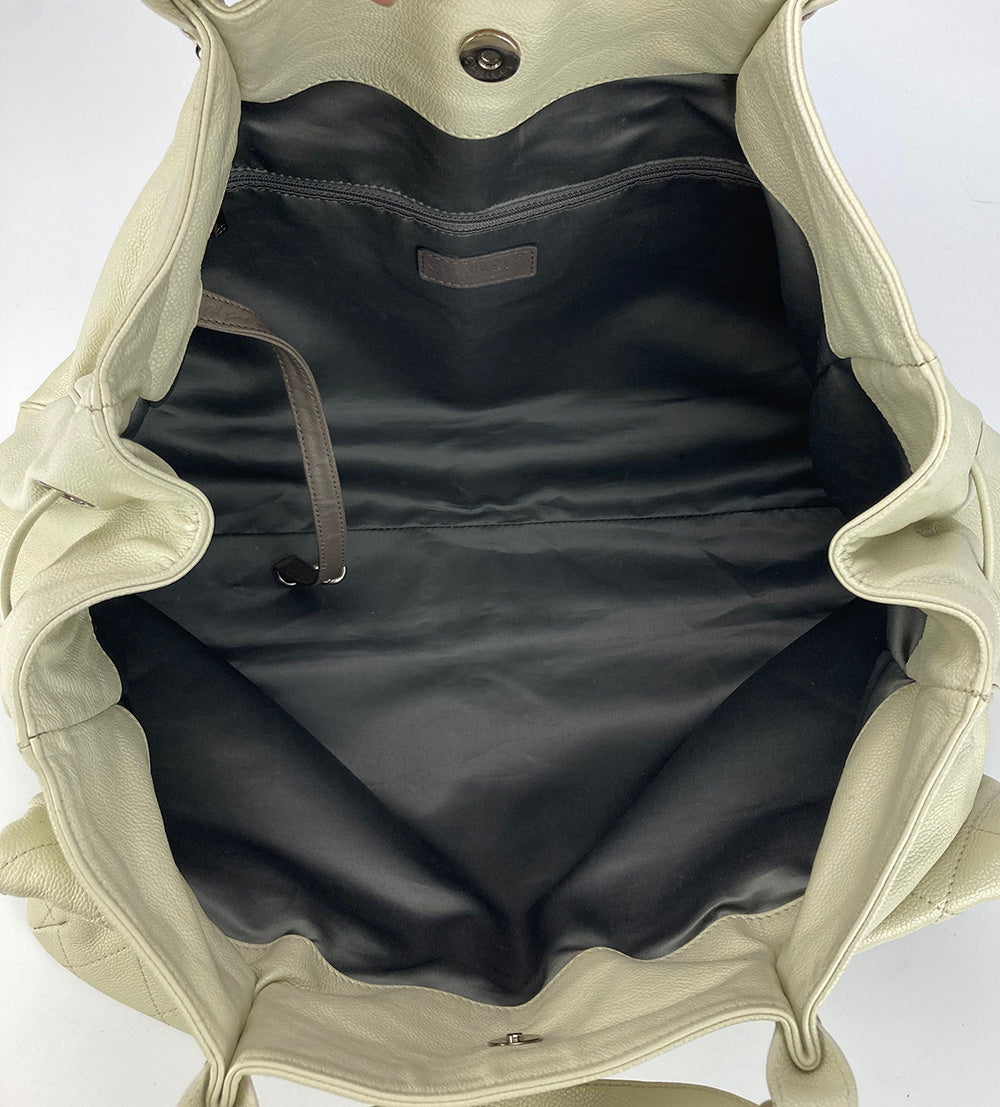 Chanel White Pocket in the City Tote