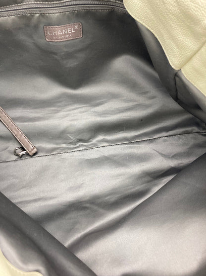 Chanel White Pocket in the City Tote