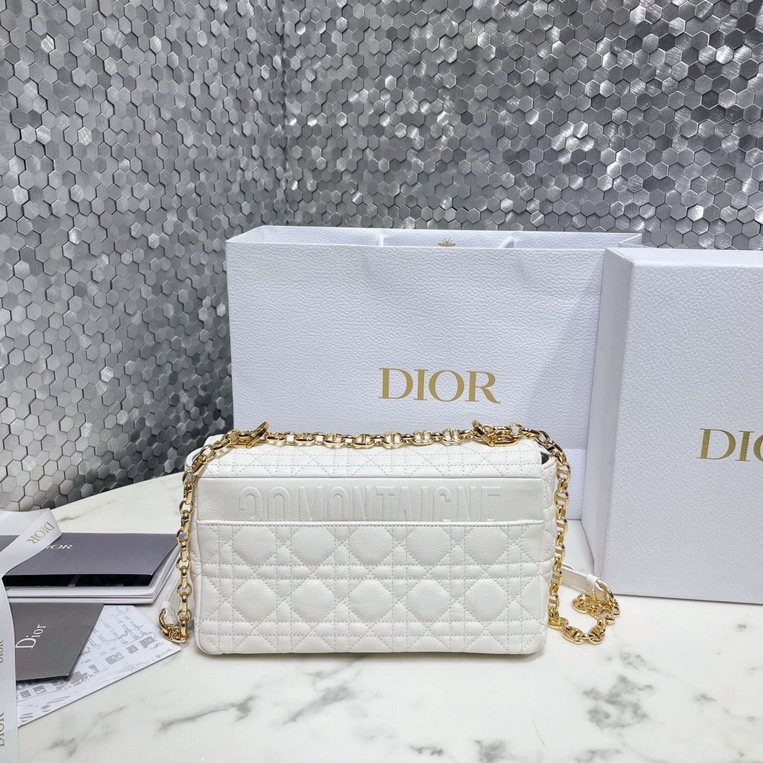 DR346 Medium Dior Caro Bag  / HIGHEST QUALITY VERSION / 10 x 6 x 3 inches