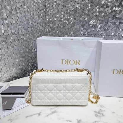 DR346 Medium Dior Caro Bag  / HIGHEST QUALITY VERSION / 10 x 6 x 3 inches