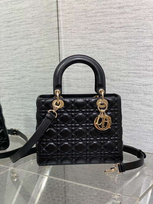 DR432 Medium Lady Dior Bag / HIGHEST QUALITY VERSION /  9.5x8.5x4.5inches
