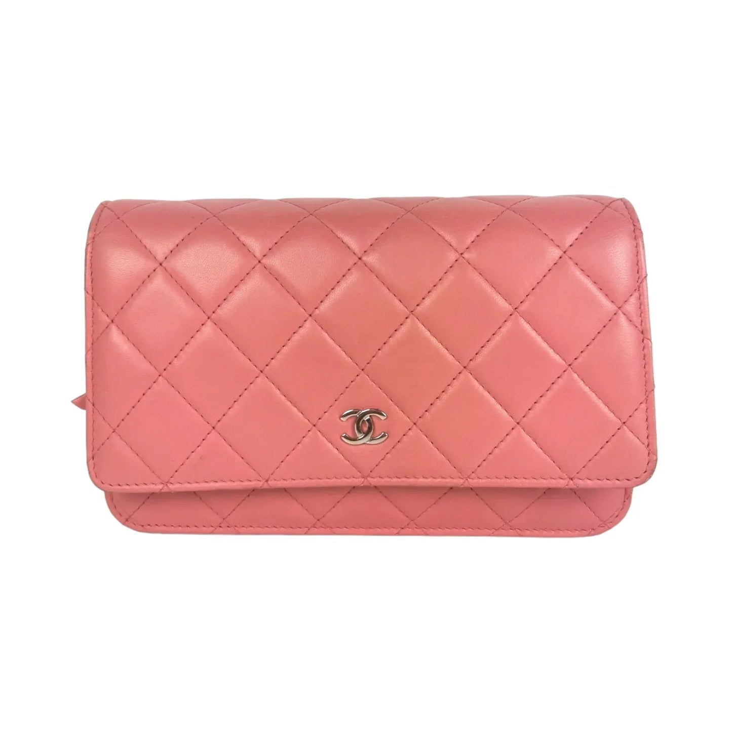 Chanel WoC Pink Lambskin Silver