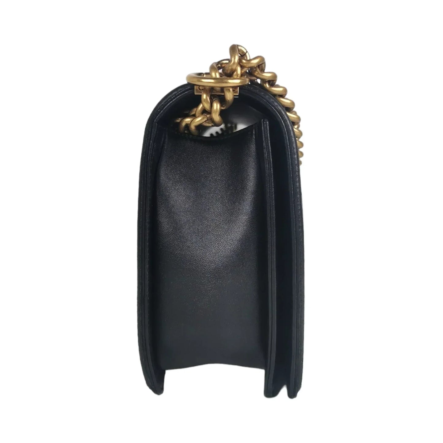 Chanel Boy Large Black Lambskin Gold