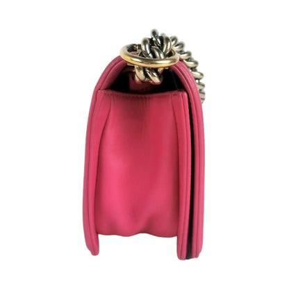 Chanel Boy Small Pink Calfskin Gold