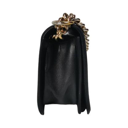 Chanel Boy Medium Black Chevron Lambskin Gold