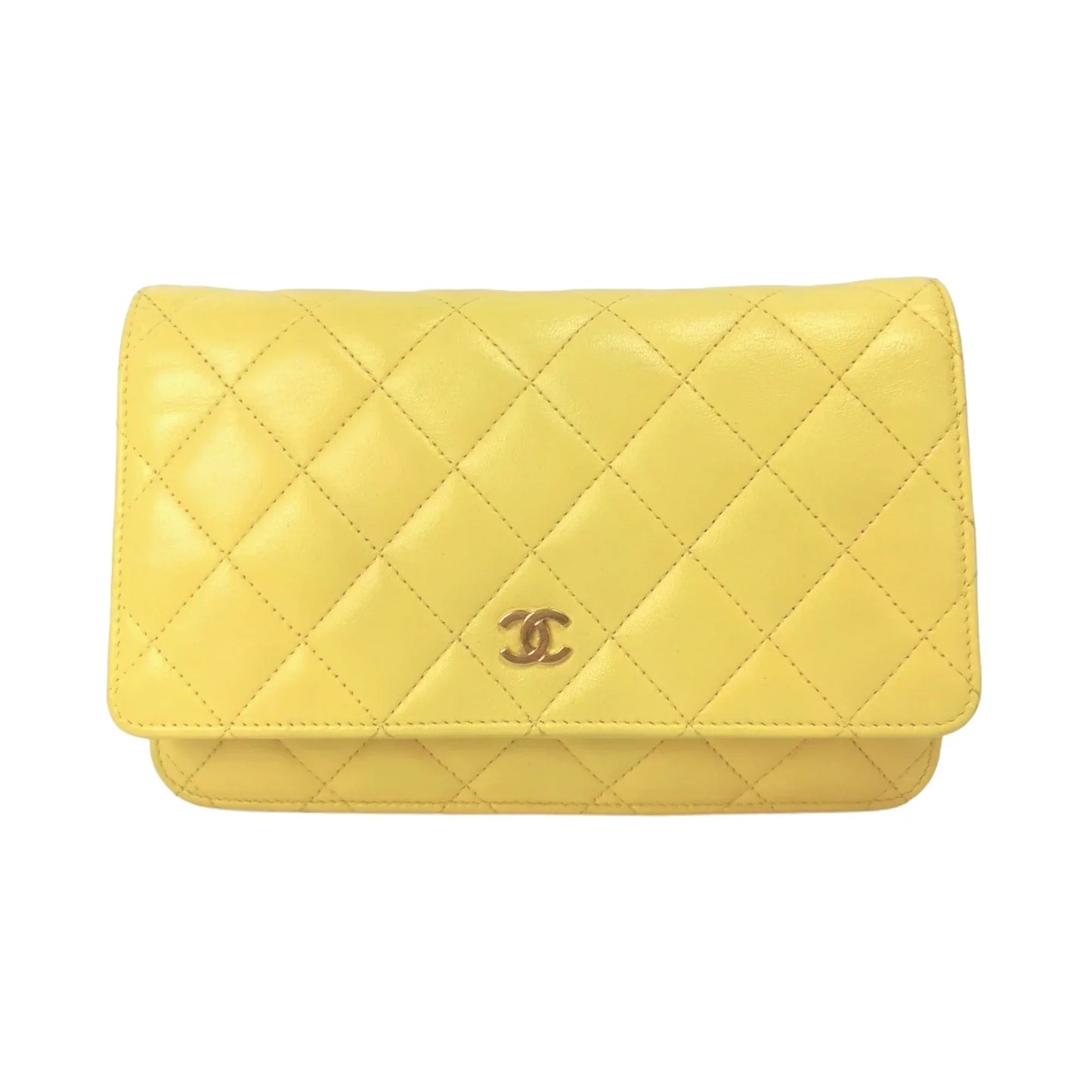 Chanel WoC Yellow Lambskin Gold
