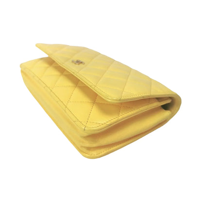 Chanel WoC Yellow Lambskin Gold
