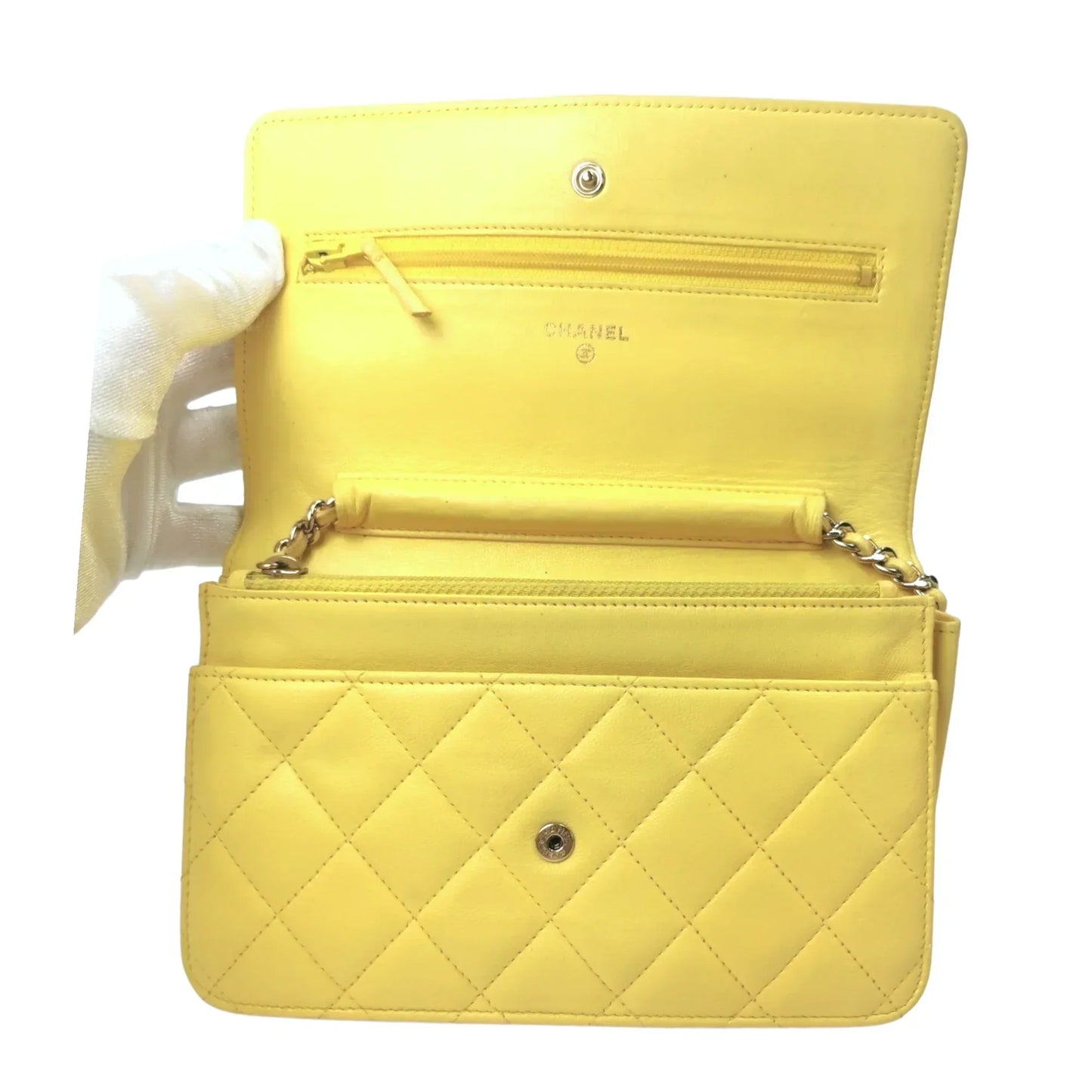Chanel WoC Yellow Lambskin Gold