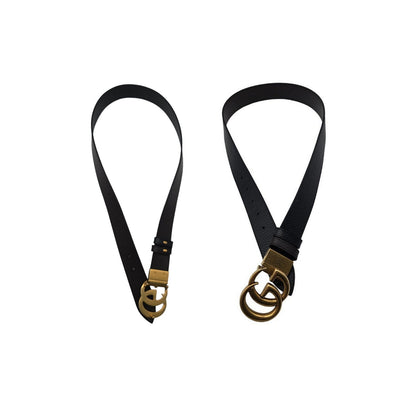 Gucci Calfskin Double G 37mm Reversible Belt