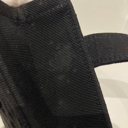 CHANEL 1989-1991 Black Canvas Quilted Belt Bag