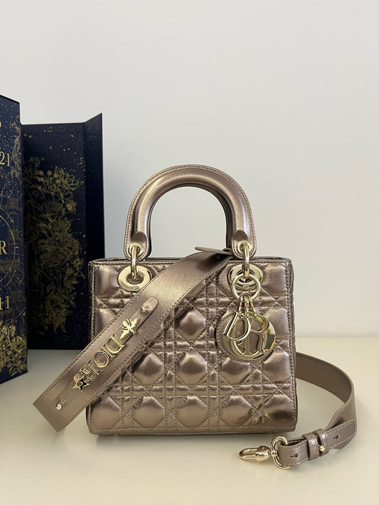 DR334 Small Lady Dior My ABCDior Bag / HIGHEST QUALITY VERSION / 8 x 6.5 x 3 inches