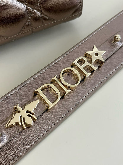 DR334 Small Lady Dior My ABCDior Bag / HIGHEST QUALITY VERSION / 8 x 6.5 x 3 inches
