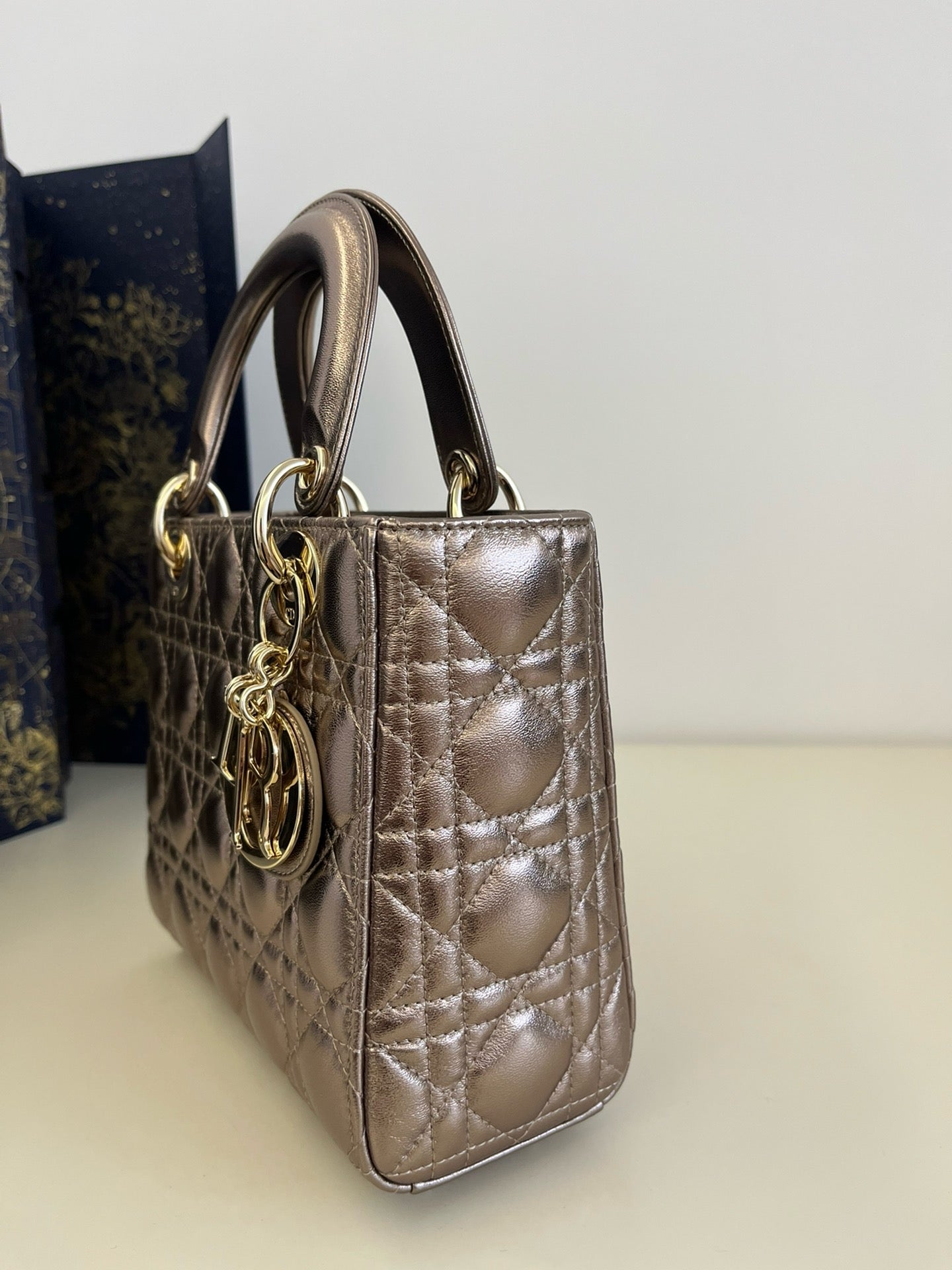 DR334 Small Lady Dior My ABCDior Bag / HIGHEST QUALITY VERSION / 8 x 6.5 x 3 inches