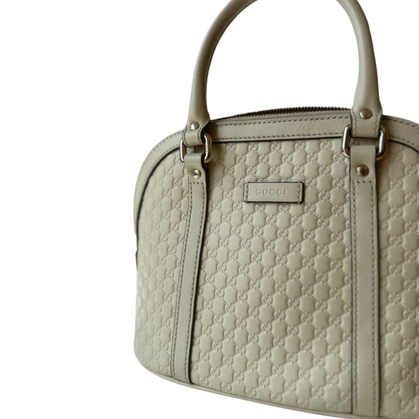 GG Soft Microguccissima Mini Dome Bag Ivoire Shoulder Bag