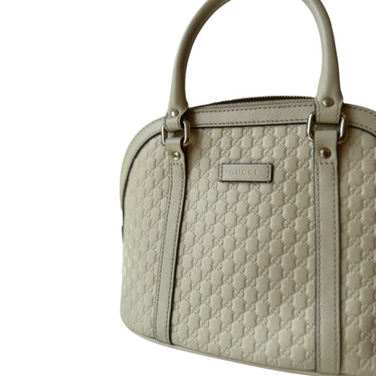 GG Soft Microguccissima Mini Dome Bag Ivoire Shoulder Bag