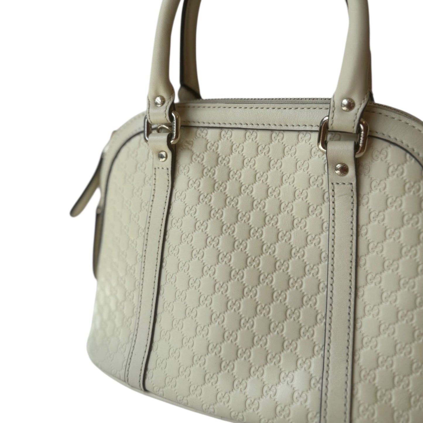 GG Soft Microguccissima Mini Dome Bag Ivoire Shoulder Bag