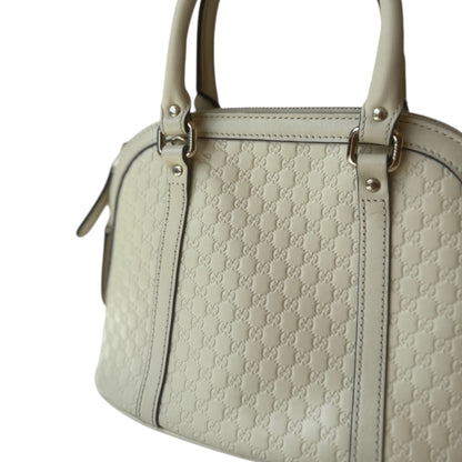 GG Soft Microguccissima Mini Dome Bag Ivoire Shoulder Bag
