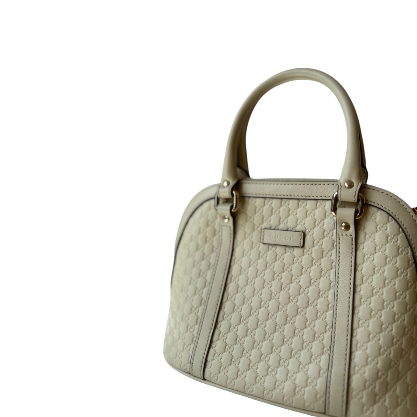 GG Soft Microguccissima Mini Dome Bag Ivoire Shoulder Bag