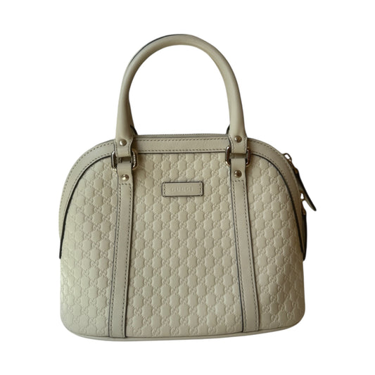 GG Soft Microguccissima Mini Dome Bag Ivoire Shoulder Bag