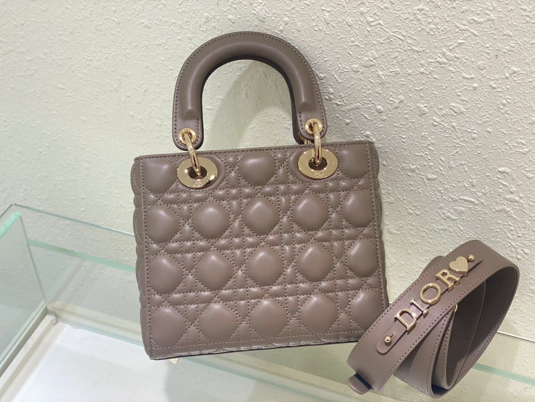 DR327 Small Lady Dior My ABCDior Bag / HIGHEST QUALITY VERSION / 8 x 6.5 x 3 inches