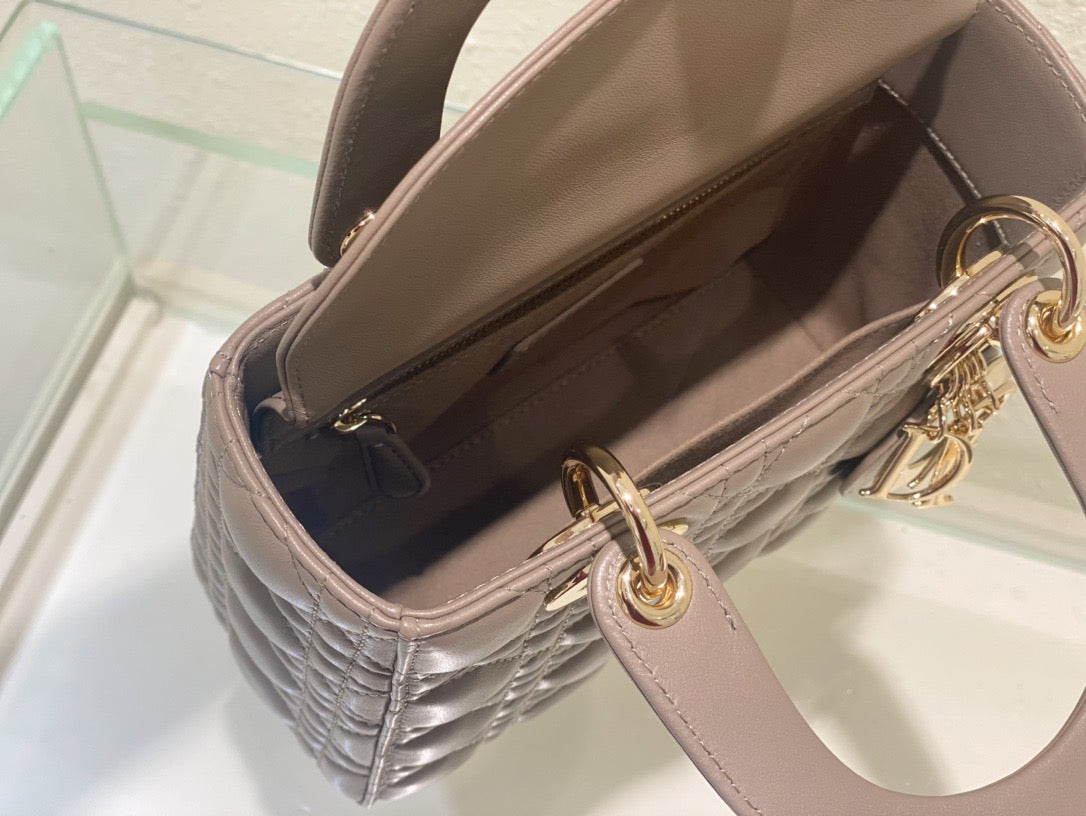 DR327 Small Lady Dior My ABCDior Bag / HIGHEST QUALITY VERSION / 8 x 6.5 x 3 inches