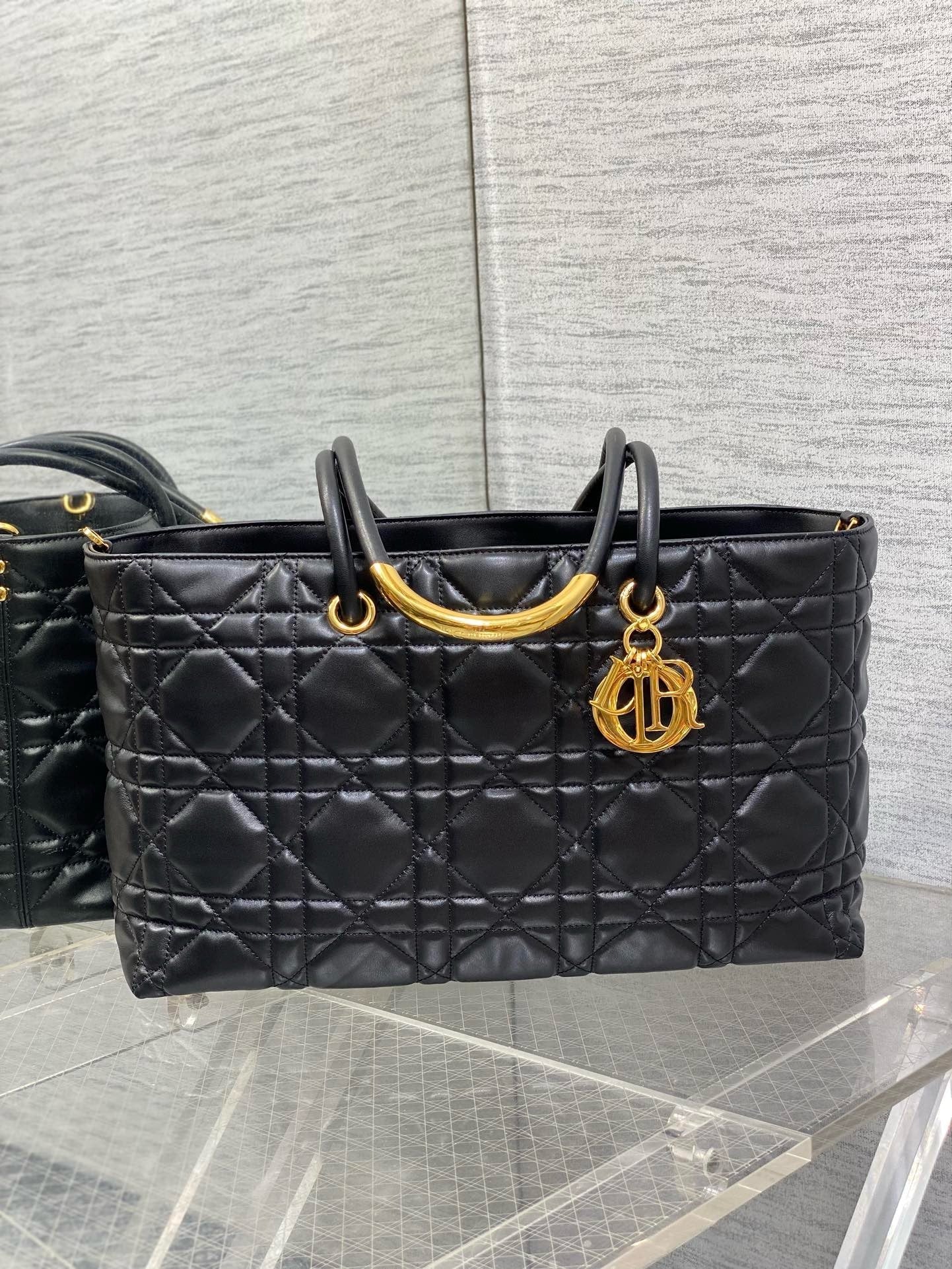 DR456 Large Dior Toujours Bag / HIGHEST QUALITY VERSION / 14.6x17.7x5.1inch