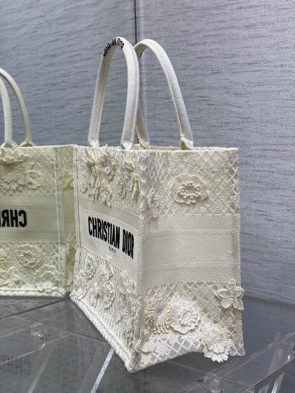 DR283 Medium Dior Book Tote / HIGHEST QUALITY VERSION / 14 x 11 x 5.5 inches