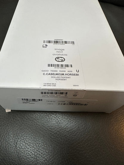 Gucci Card Case with Horsebit in Limited Edition Gift Box with Oversized Playing Cards