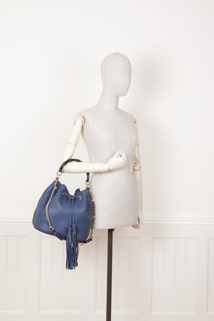 GUCCI Bamboo Bucket Bag Blue