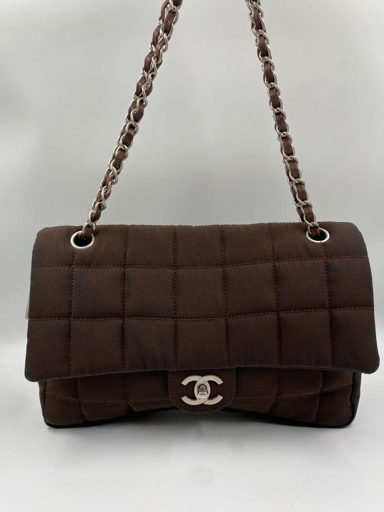 Chanel Nylon Chocolate Bar Flap Bag