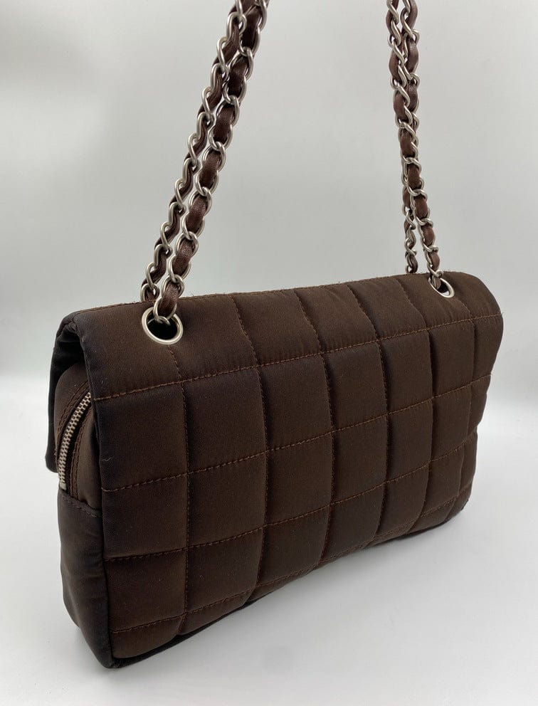 Chanel Nylon Chocolate Bar Flap Bag