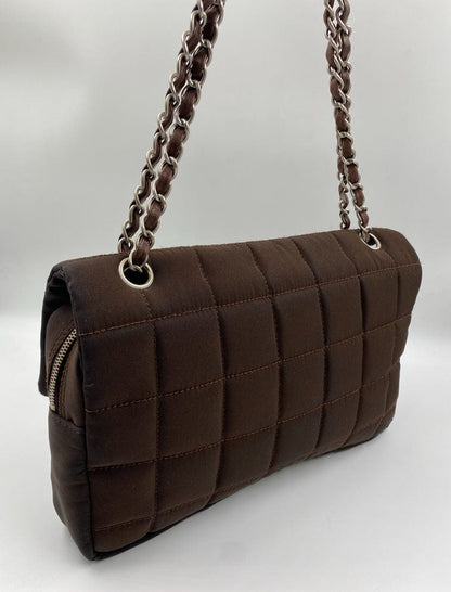 Chanel Nylon Chocolate Bar Flap Bag