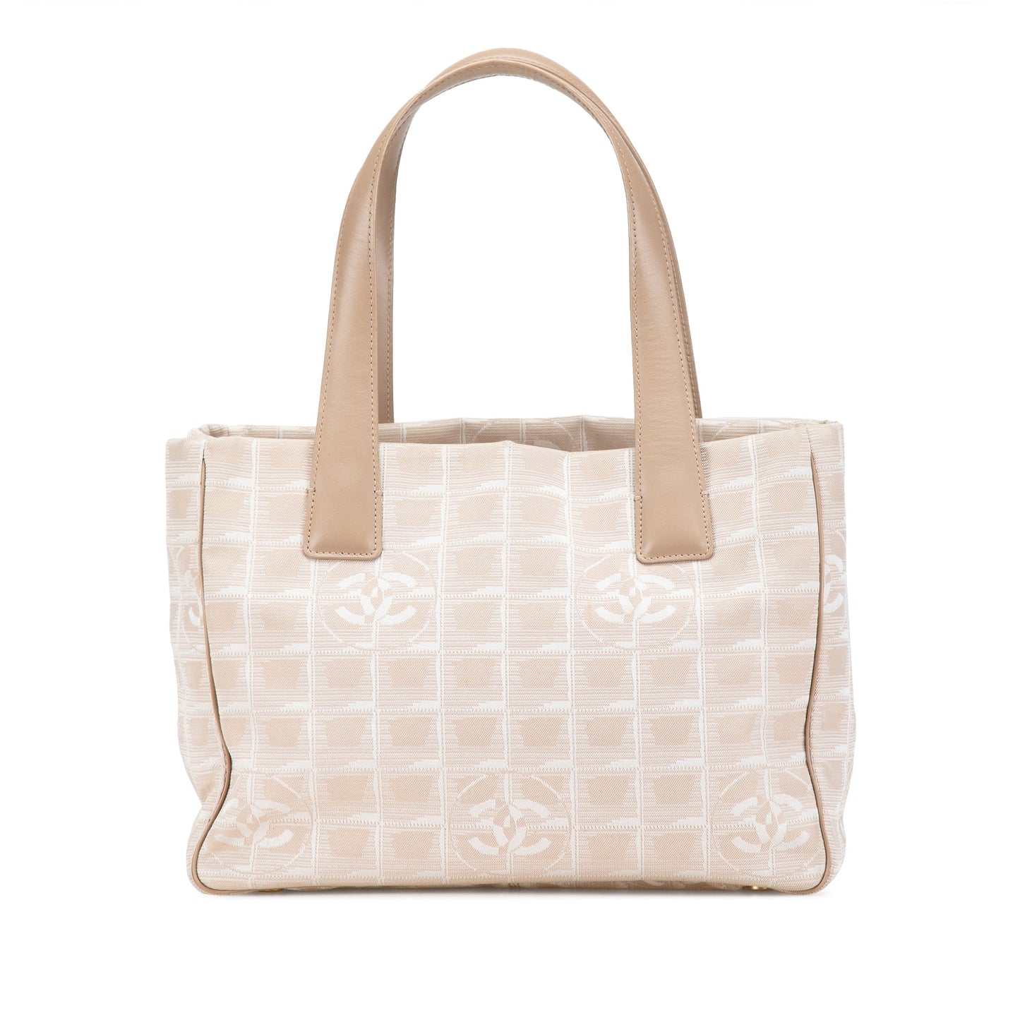 Beige Chanel Nylon New Travel Line Tote