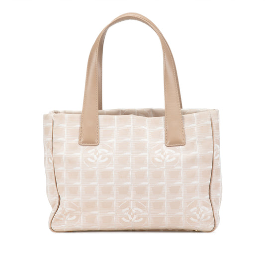Beige Chanel Nylon New Travel Line Tote