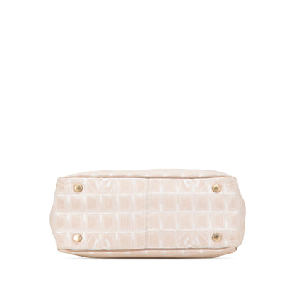Beige Chanel Nylon New Travel Line Tote