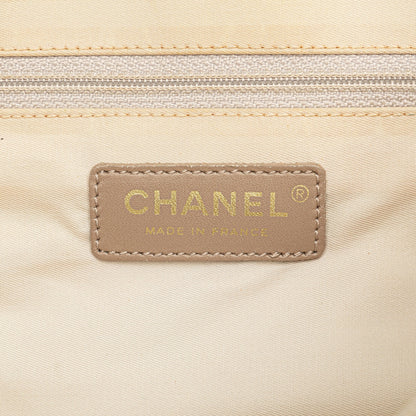 Beige Chanel Nylon New Travel Line Tote