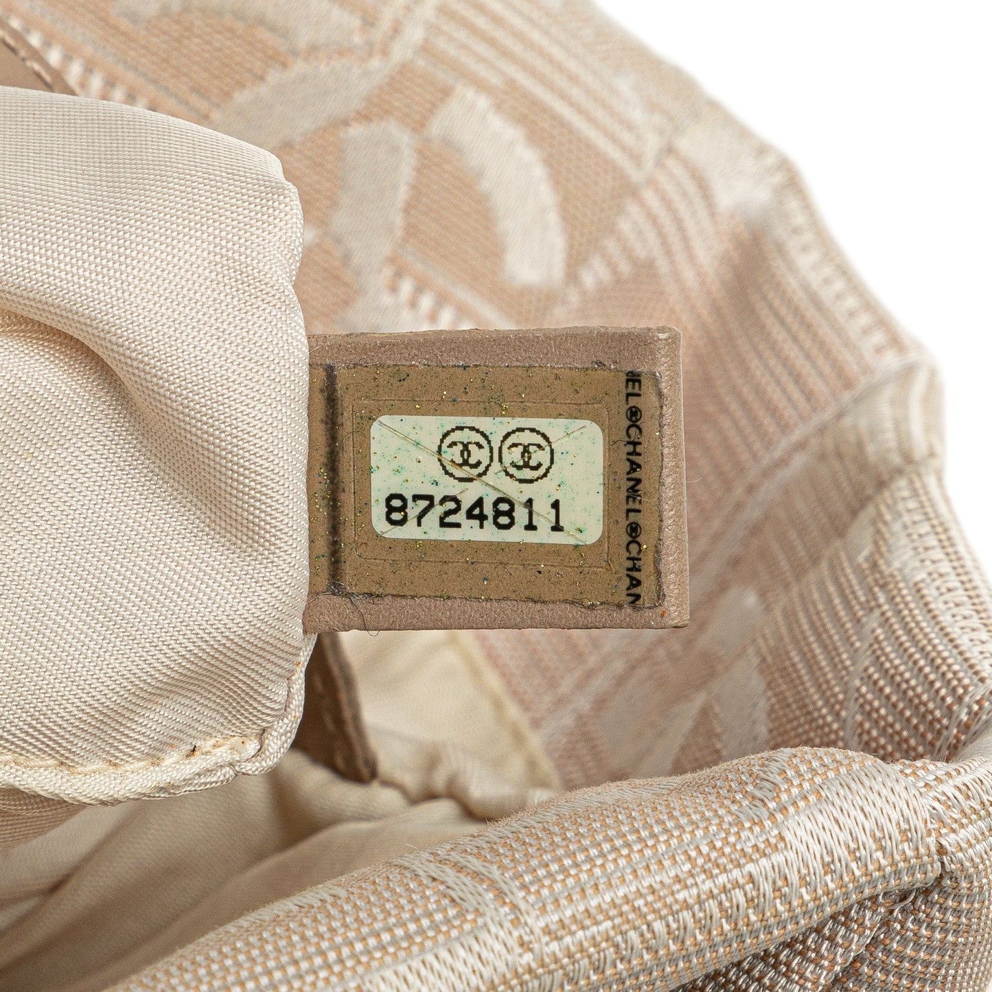 Beige Chanel Nylon New Travel Line Tote