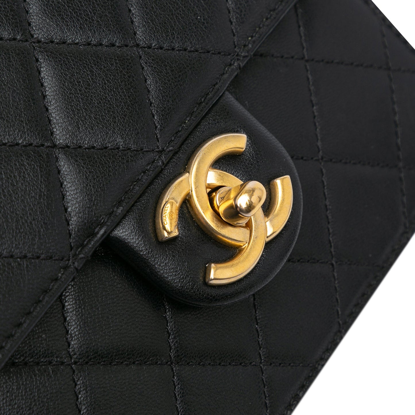 Black Chanel Small Lambskin Chic Pearls Flap Crossbody Bag