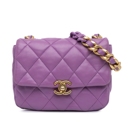 Chanel Sac Mini Quilted Lambskin Candy Chain Flap