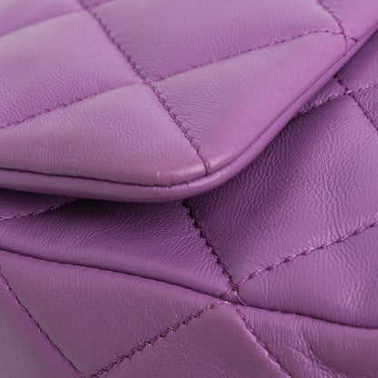 Chanel Sac Mini Quilted Lambskin Candy Chain Flap