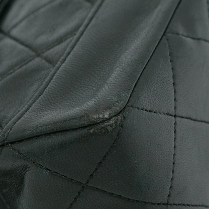 Black Chanel Quilted Lambskin Shoulder Bag
